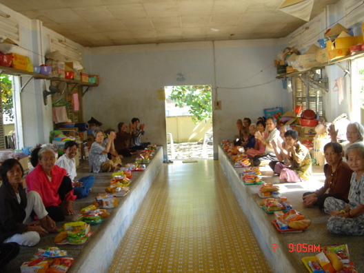 Helping elders and children in VN